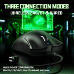 ⁦Attack Shark V3 Tri-Mode Black⁩ - الصورة ⁦4⁩
