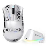 ⁦ATTACK SHARK V3PRO with Charging Dock - White⁩ - الصورة ⁦2⁩