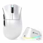 ATTACK SHARK V3PRO with Charging Dock - White
