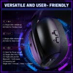 ⁦Attack Shark L80PRO Wireless Headset - Black⁩ - الصورة ⁦5⁩