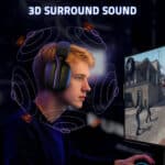 ⁦Attack Shark L80PRO Wireless Headset - Black⁩ - الصورة ⁦2⁩