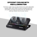 ⁦FANTECH NC21 NOTEBOOK COOLER LAPTOP COOLING PAD⁩ - الصورة ⁦4⁩