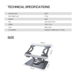 ⁦FANTECH NS10 LAPTOP STAND⁩ - الصورة ⁦9⁩