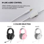 ⁦Fantech Trinity MH88 Gaming Headset - White⁩ - الصورة ⁦7⁩