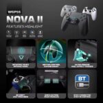 ⁦FANTECH WGP16 NOVA II Wireless GAMEPAD Black⁩ - الصورة ⁦2⁩