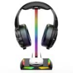 ⁦New Bee RGB Headphone Stand Z12 with Wireless Charging⁩ - الصورة ⁦6⁩