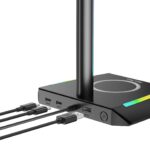 ⁦New Bee RGB Headphone Stand Z12 with Wireless Charging⁩ - الصورة ⁦8⁩