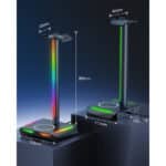 ⁦New Bee RGB Headphone Stand Z12 with Wireless Charging⁩ - الصورة ⁦13⁩