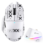 ⁦ATTACK SHARK V6 Wireless Gaming Mouse - White⁩ - الصورة ⁦2⁩