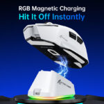 ⁦ATTACK SHARK V6 Wireless Gaming Mouse - White⁩ - الصورة ⁦7⁩