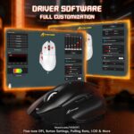 ⁦ATTACK SHARK V6 Wireless Gaming Mouse - Black⁩ - الصورة ⁦12⁩