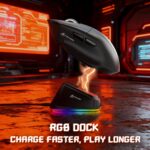 ⁦ATTACK SHARK V6 Wireless Gaming Mouse - Black⁩ - الصورة ⁦6⁩