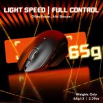 ⁦ATTACK SHARK V6 Wireless Gaming Mouse - Black⁩ - الصورة ⁦8⁩