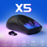 ⁦ATTACK SHARK X5 Wireless Gaming Mouse - Black⁩ - الصورة ⁦2⁩