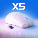 ⁦ATTACK SHARK X5 Wireless Gaming Mouse - White⁩ - الصورة ⁦2⁩
